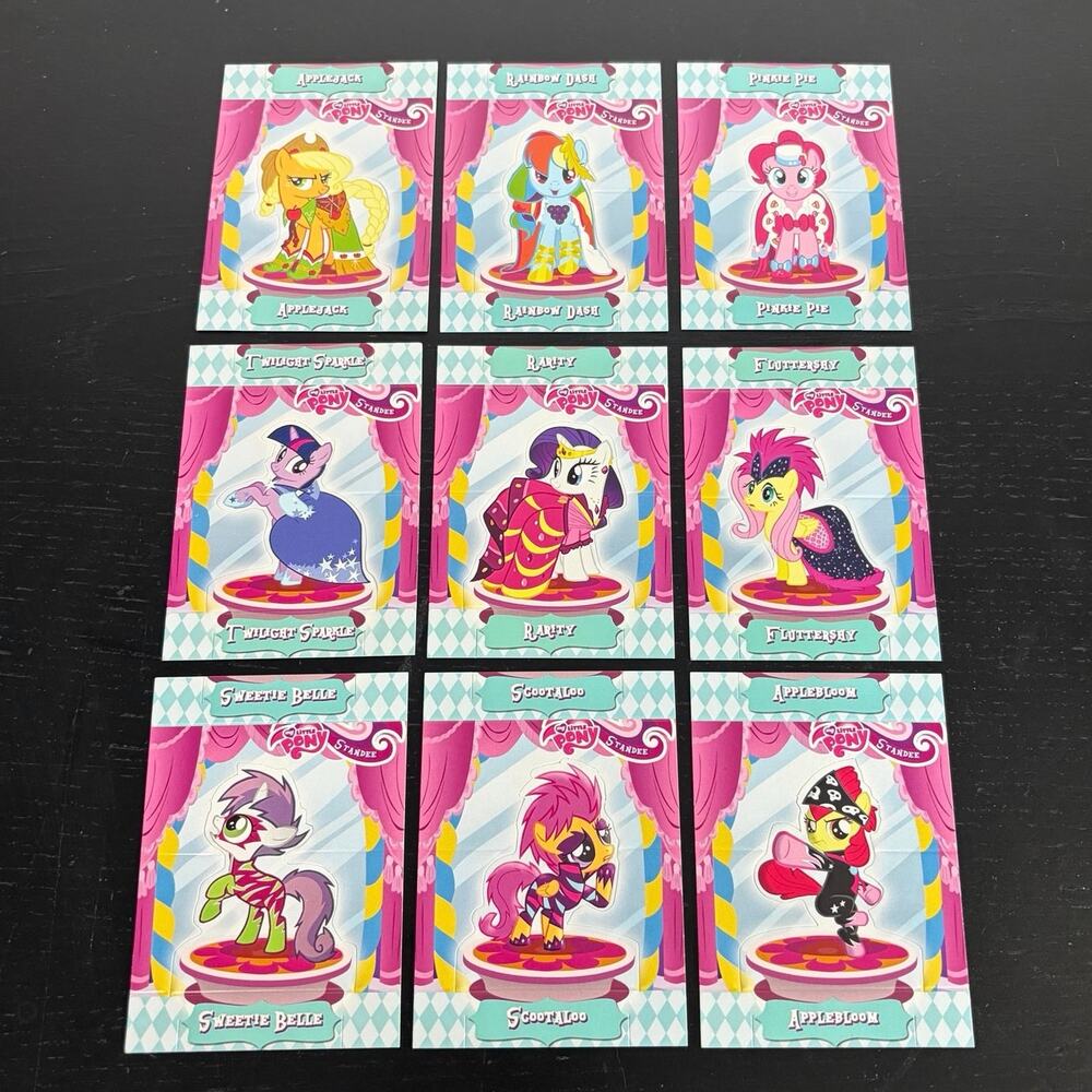 MLP My Little Pony Enterplay Series 1 Trading Cards Standee Complete Set of 9